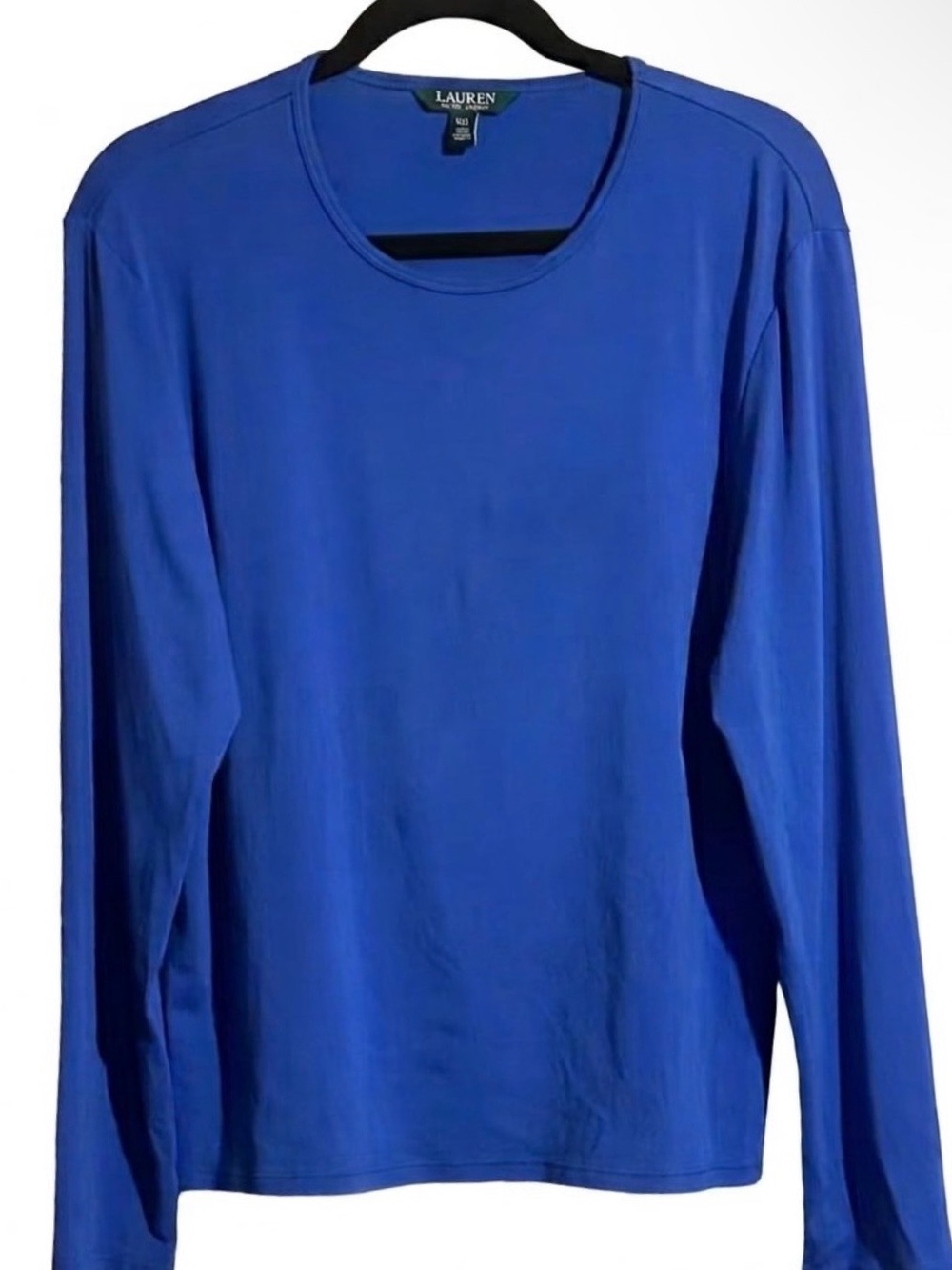 Lauren Ralph Lauren Cobalt Blue Long Sleeve Crewneck Tee